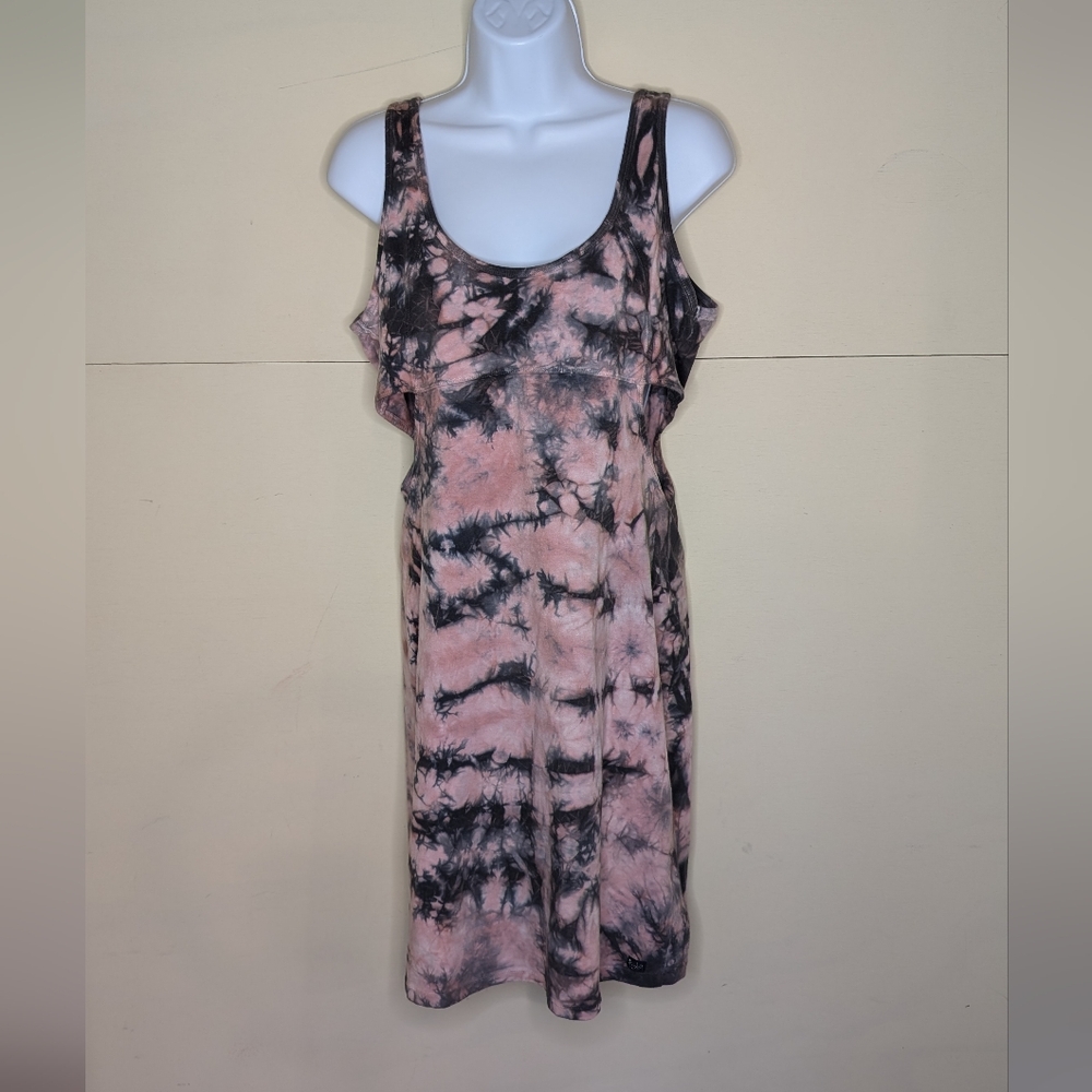 Billabong Designer Closet (Retired) Mini Dress Tie Dye Open Back